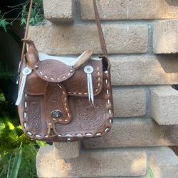 Never been used put away for a long time real leather