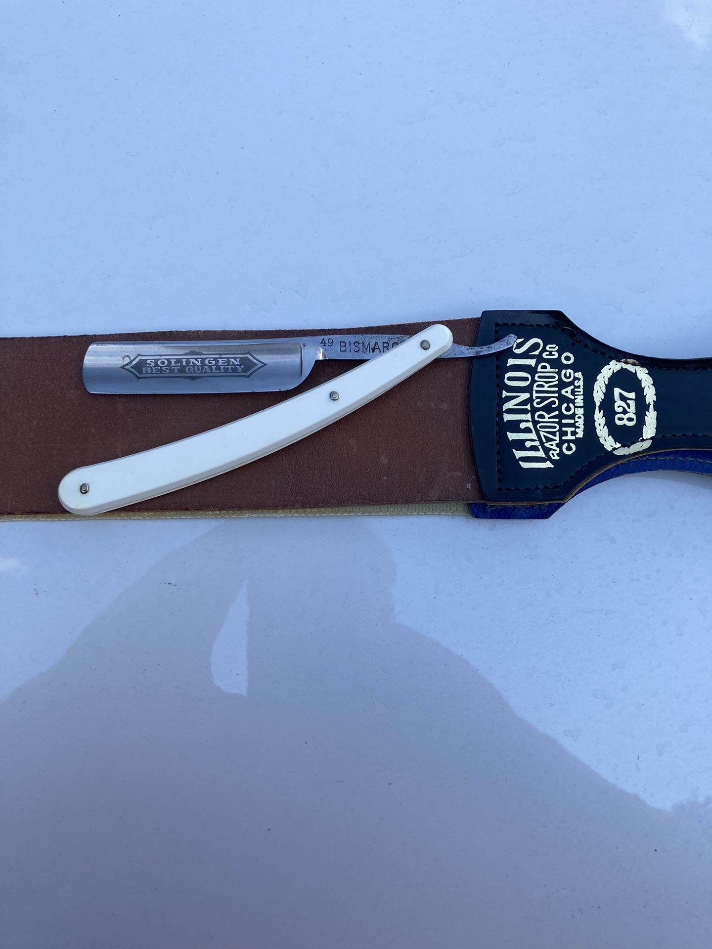 Straight Razor And Razor Strop