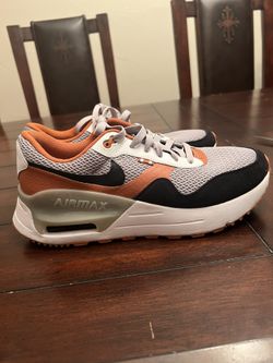 Nike Air Max SYSTM Texas Longhorns Orange Grey Shoes Black. Size Men US 10. 5