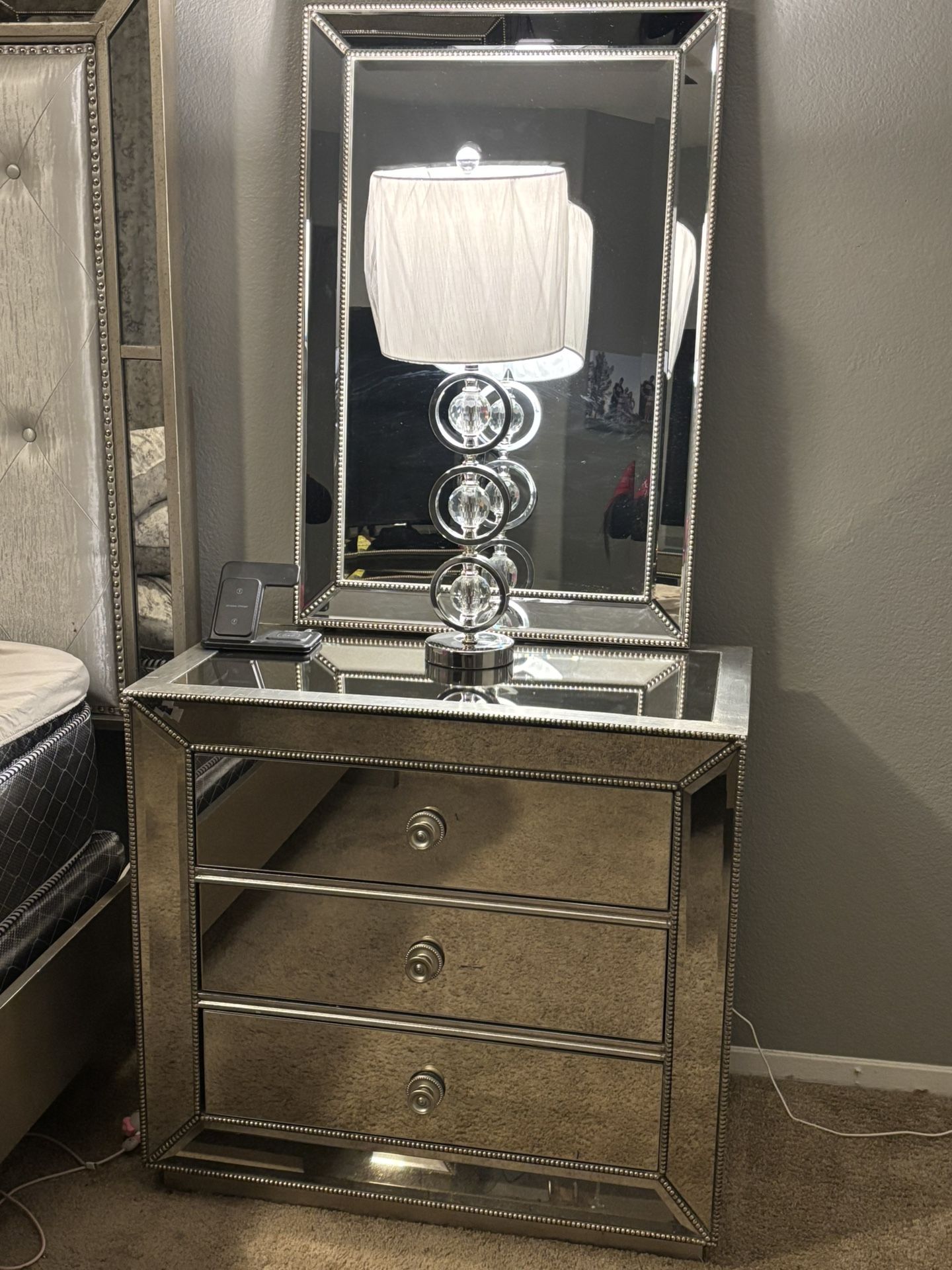 Omni Mirrored Nightstands
