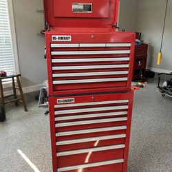 US General Tool Rolling Chest and Top Chest