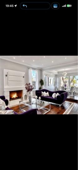 Purple modern sofas