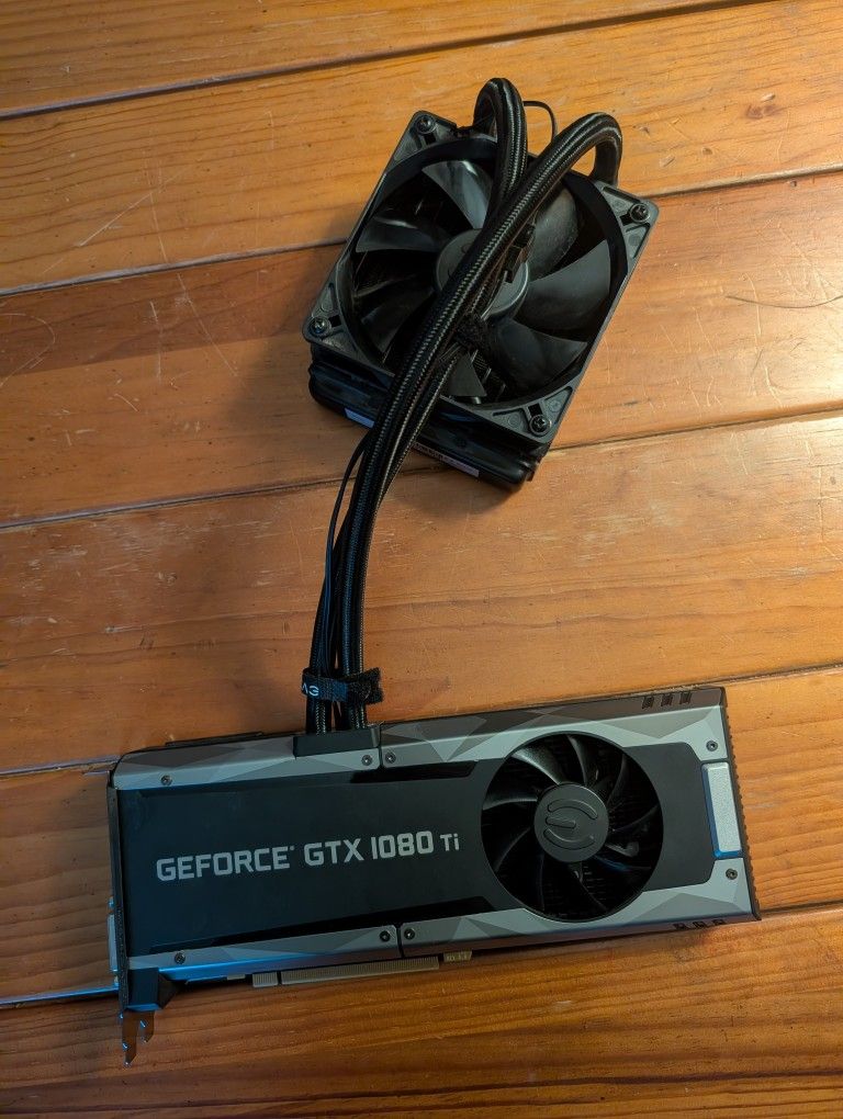  Nvidia EVGA Geforce GTX 1080 Ti SC2 Hybrid GPU