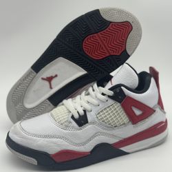 Nike Air Jordan Retro 4 Red Cement BQ7669-161 PS Youth Size 3 (3Y) 
