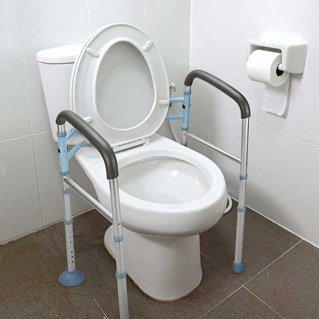 OasisSpace Stand Alone Toilet Safety Rail - Heavy Duty MedicalOasisSpace Stand Alone Toilet Safety Rail - Heavy Duty Medical