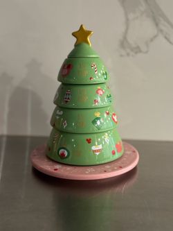 Disney Christmas Tree Stacking Measuring Cup Set