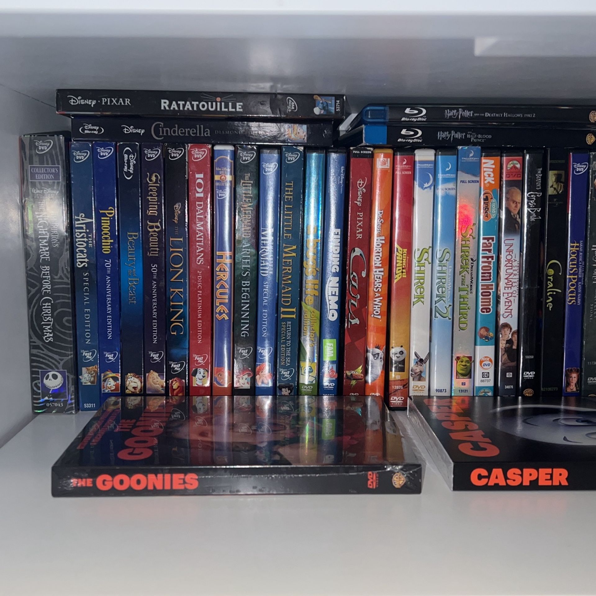 DVD’s and Blueray Discs