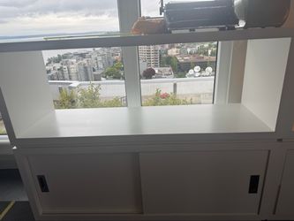 Crate and Barrel Aspect White Wall Unit