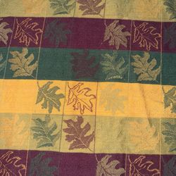 vintage fall leaves tablecloth