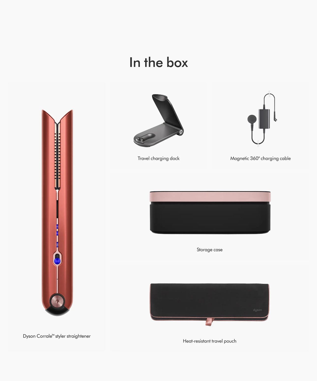 Dyson Special Edition Corrale Styler Straightener in Strawberry Bronze