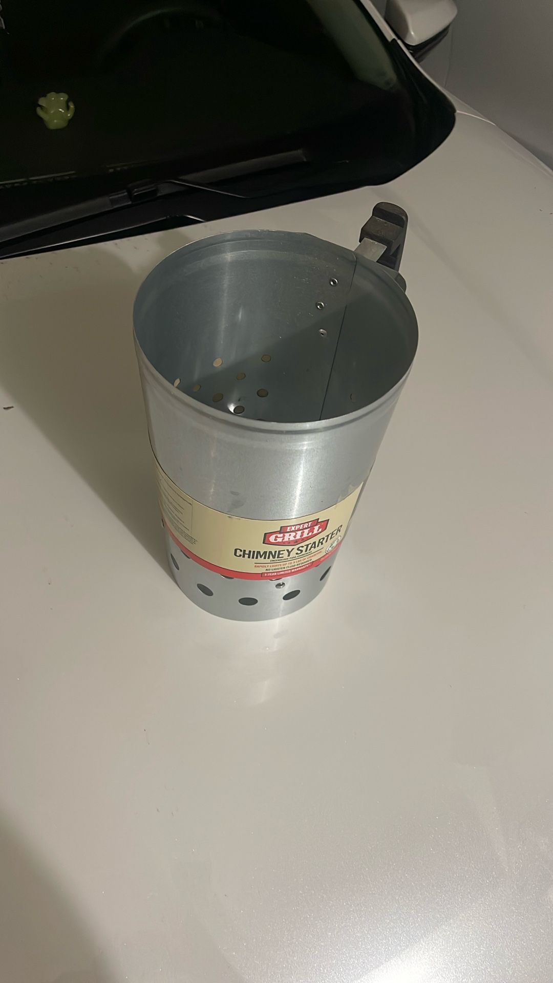 Unused grill chimney starter
