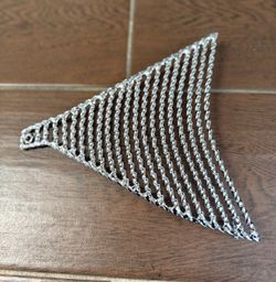 Bottom Square twisted Chrome Insert Comes With 2 Pieces Left n Right both sides..
