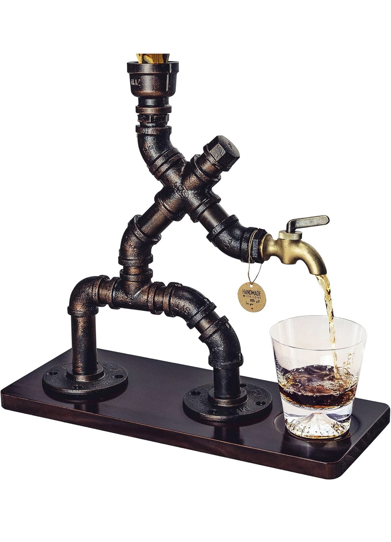 Handcrafted liquor dispenser