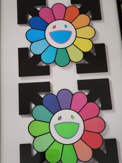 Murakami X Offwhite Supreme art boost 11x17 Max hypebeast vans