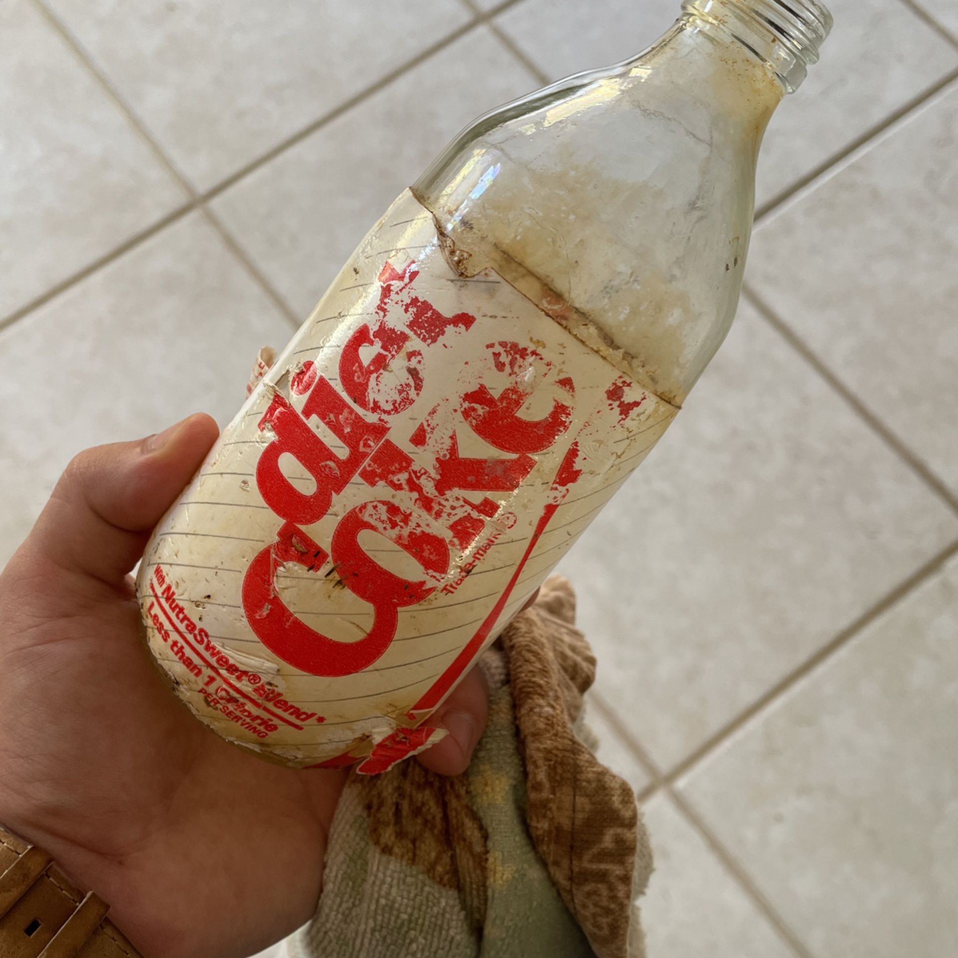 Old glass Diet Coke bottle from ‘85