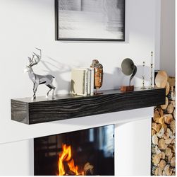 Adorwood Floating Fireplace Mantel