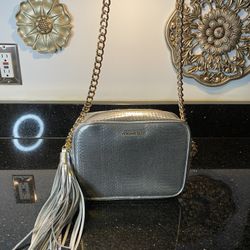 Victoria's Secret Silver Crossbody Bag