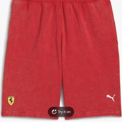 PUMA Men's Scuderia Ferrari Sweat Shorts new
