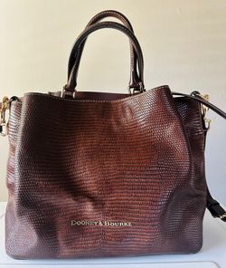 Dooney & Bourke Large Embossed Lizard Tote