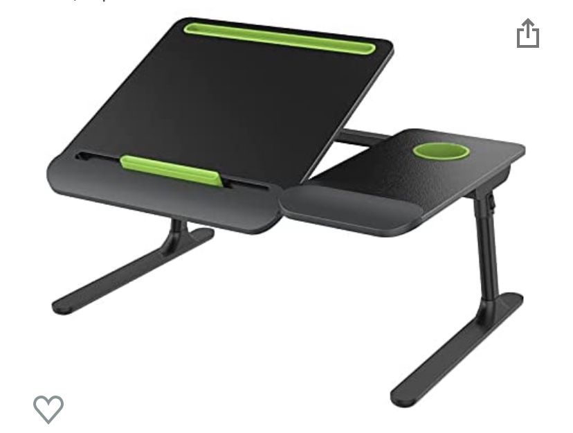 bed desk with cup holder