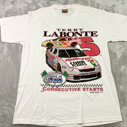 Vintage Terry Labonte Kelloggs Nascar Size Large T Shirt 90s 1996 Nutmeg 