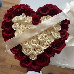 Heart Box flower arrangement
