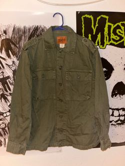 Green coat/button up