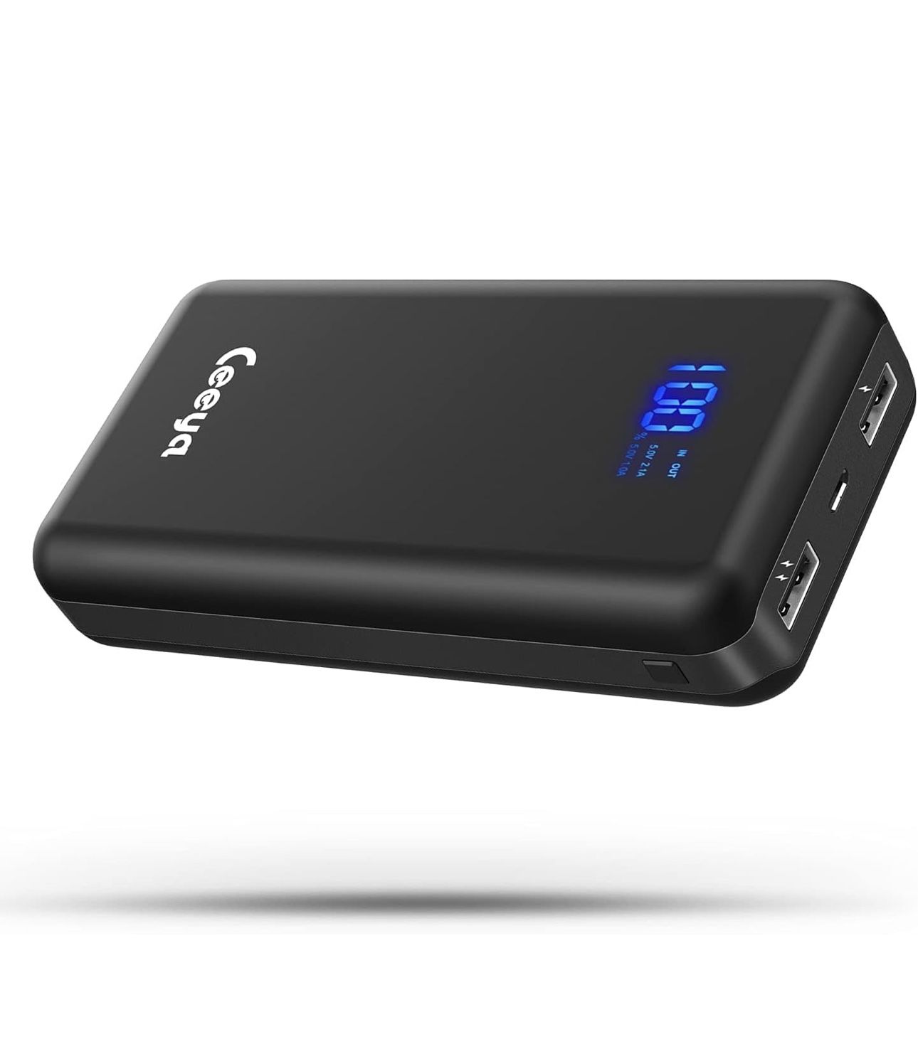 Portable Charger 26800mAh 5V 2A Power Bank,Battery Phone Charger with 2 outlets & LED Display,Cell Phone External Battery Pack with iPhone,Heated Jack