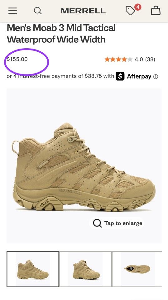 Tactical Boots Size 12