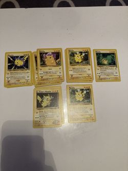 All Pikachu!!!! Pokémon Cards