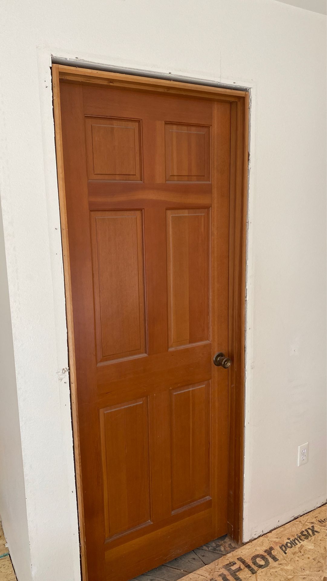 Solid wood 6 panel interior doors. Various sizes