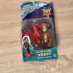 Vintage Disney Toy Story 2 Water Patrol Woody Toy