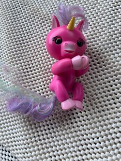Wowee Dark Pink Unicorn Fingerling Tested Works