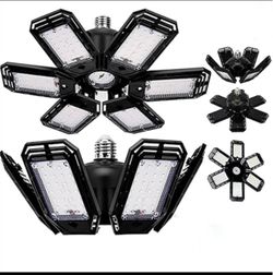 LED Garage Lights Bulb 6500K Led Shop Light Deformable Panels