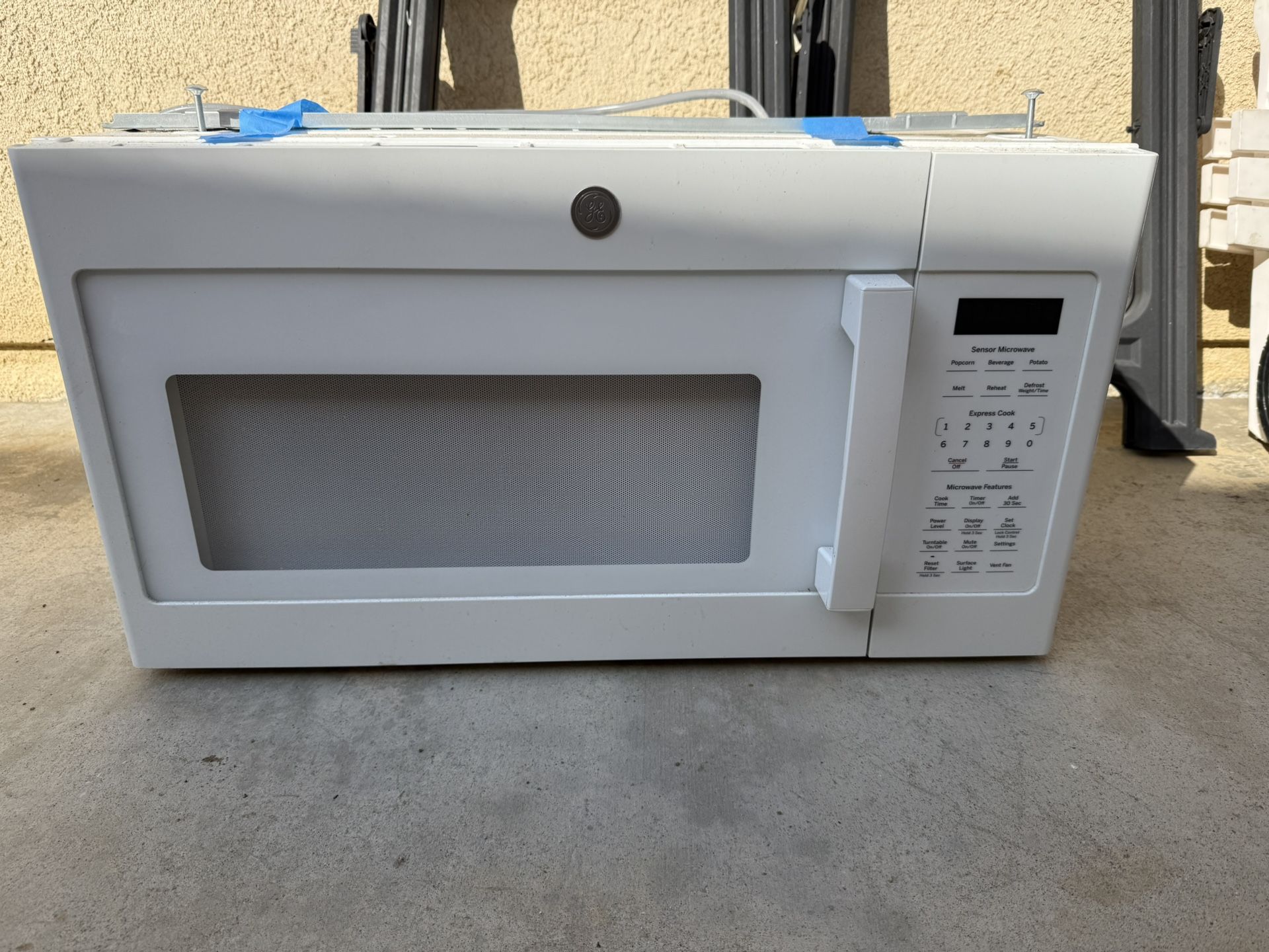 White Over Range Microwave GE