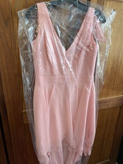 Alfred Angelo Pink Ruffle Dress - Women’s Size 6