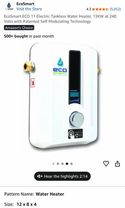 EcoSmart ECO 11 Electric Tankless Water Heater