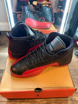 Air Jordan 12 Retro Flu Game Black Red
