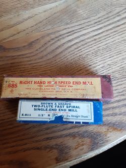 Machinist tools for sale made by the Cleveland twist Drill company and also Brown & Sharpe