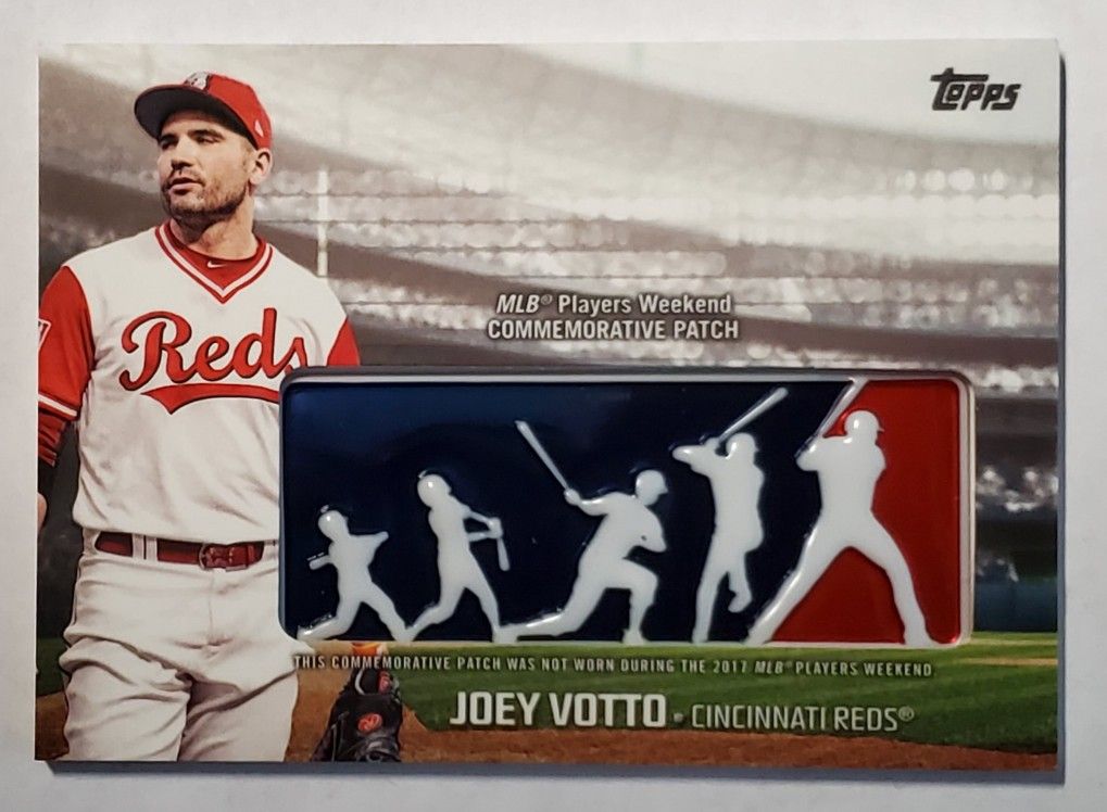 Joey Votto 2018 Topps Series 1 Players Weekend Logo Patch Card Cincinnati Reds