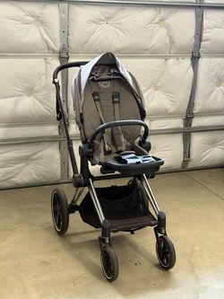Like New Cybex Priam Stroller (Platinum) + Car Seat Adapters