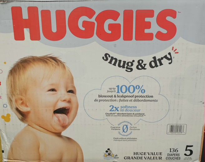 Huggie Snug And Dry Diapers - NEW