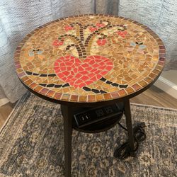 Custom Designed Round Mosaic Table