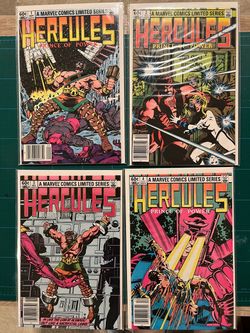 Hercules Prince of Power Marvel Comics #1–4 Complete Set