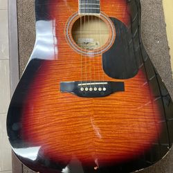 Montana Acoustic Sunburst Finish Guitar (Signs Of Age & Wear) 