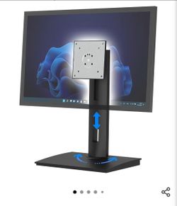 New Vesa Monitor Stand with Spring-Adjustable Height, Swivel, Tilt, Rotation Vesa Stand, Compatible with Monitors Within 27 inch and Weighing Between 