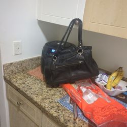 Black Leather Coach Bag