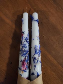 Handpoured & Dressed Scented Taper Candles