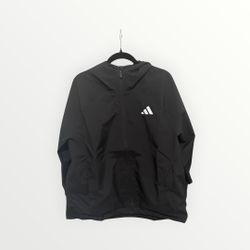 Adidas Men's Essentials Climaproof 3 Stripe Hooded Jacket