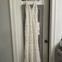 Fashion Nova White Dress Gown